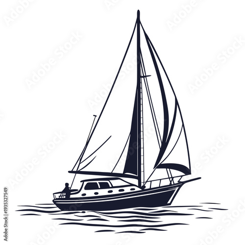 sailing ship vector illustration