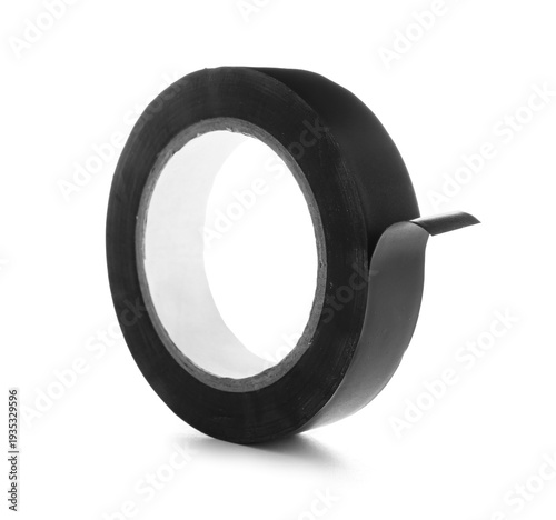 Black adhesive tape roll on...