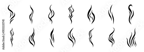 Steam line heat for smell smoke doodle and icon coffee logo. Scent aroma for tea cook vector and hot illustration fart. Steam vapour simple for smell breath flame and smoke effect flow