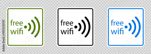 Wifi zone signal for free password vector and icon logo sticker. Sign symbol router for wave wlan fi and set round signage. Wifi network area for free public access and password wi-fi web