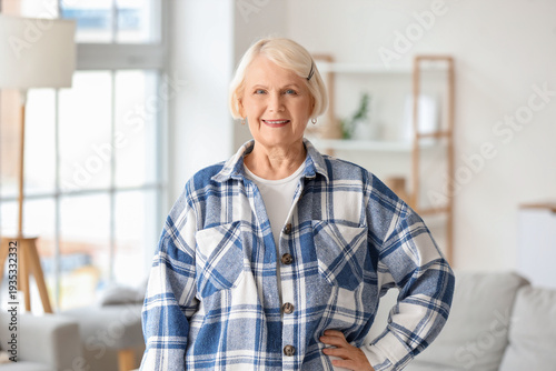 Portrait of senior woman at...