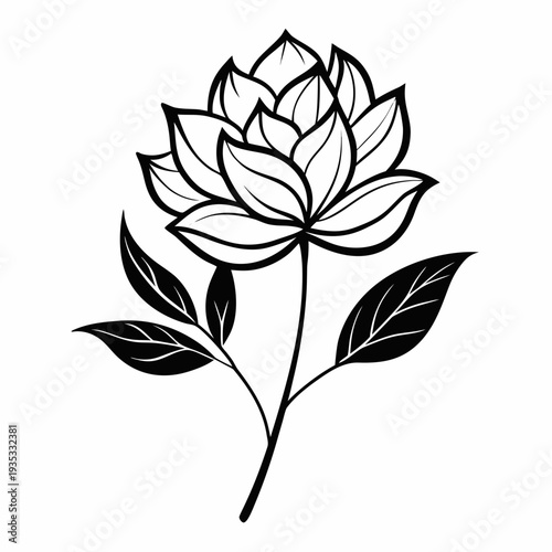 vector illustration of a flower