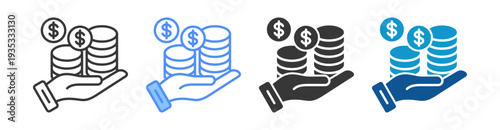 Asset Management Icon Set Multiple Style Collection