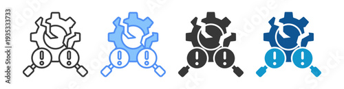 Failure Icon Set Multiple Style Collection