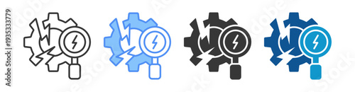 Breakdown Icon Set Multiple Style Collection