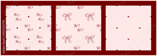 Heart whimsical love with pattern seamless frame and valentine doodle romantic. Wedding bday checkered with birthday bg textile and fabric cute vector. Background hearts heart with small.