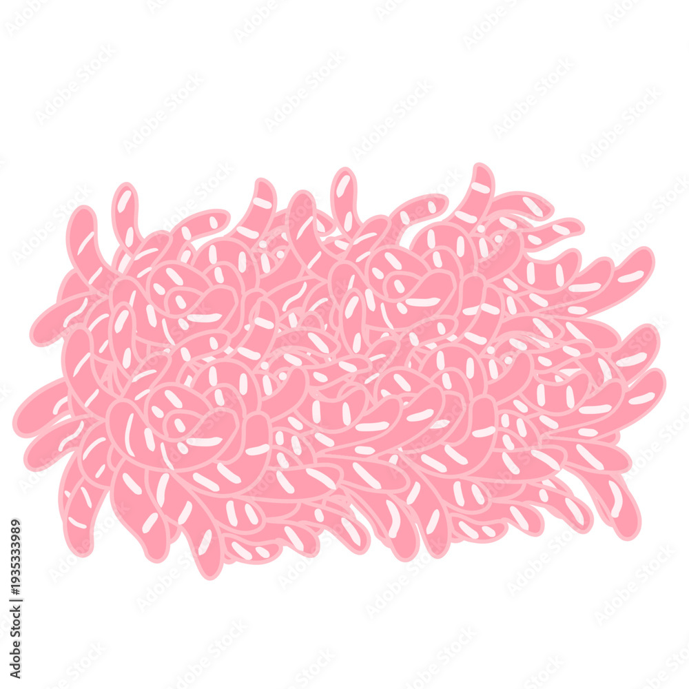 Fototapeta premium minced meat illustration ひき肉 挽肉 イラスト
