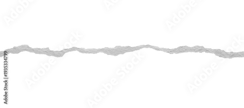 ripped torn paper edges isolated with clipping path on black background