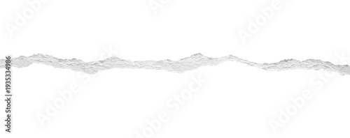 ripped torn paper edges isolated with clipping path on black background