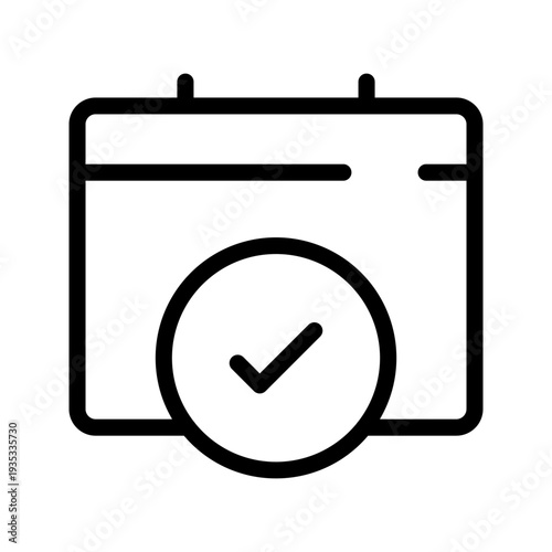 Organized Calendar Icon Set for Event Planning and Efficient Appointment Schedule Management