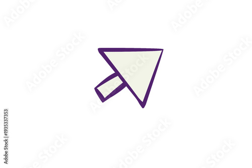 Free Download Purple Pointer, Arrow cursors, 