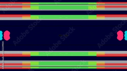 Glowing Neon Lines on Dark Background.