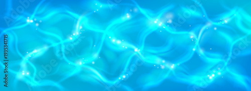 Water surface vector texture. Pool or sea waves, top view. Abstract summer pattern