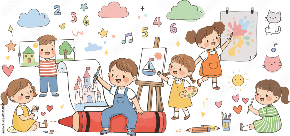 Fototapeta premium Children Playing