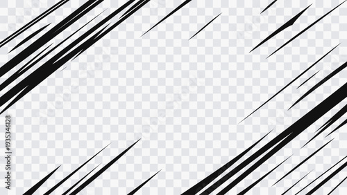 Dynamic vector background inspired by manga motion and action energy. Minimal modern design for posters, covers, banners and digital graphics. Abstract diagonal speed lines.