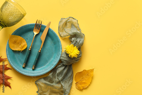 Beautiful table setting wit...