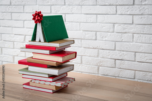 Christmas tree made of book...