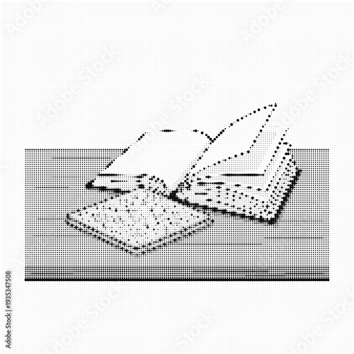 Haggadah book with matzah bread on wooden table for Jewish Passover Seder holiday traditional celebration.