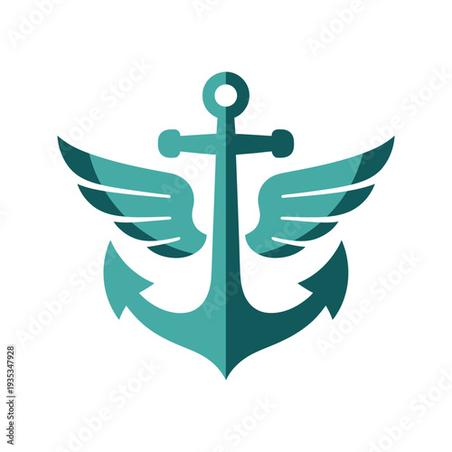 Winged Anchor Symbol Maritime Freedom
