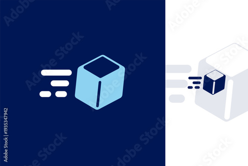 Premium Colorful Package Delivery Logo Modern Courier Shipping Service Vibrant Brand Identity Vector Template