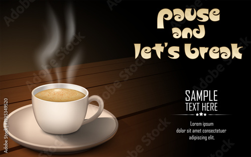 cup of coffee on the table