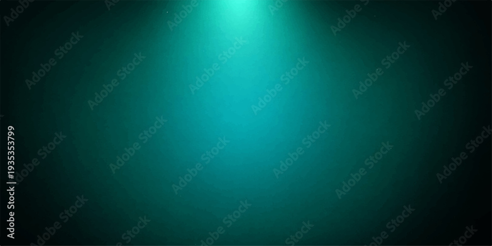 Obraz premium Abstract of a vibrant teal backdrop illuminated from above. creating an artistic and abstract piece. 