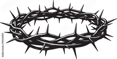 Crown of Thorns Symbolizing Sacrifice and Divine Suffering