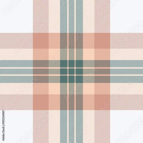 Overlay texture fabric textile, wear check pattern vector. Folklore background tartan plaid seamless in white and red colors.