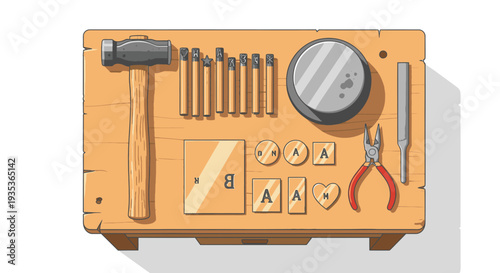 Toolbox with Various Tools and Equipment.