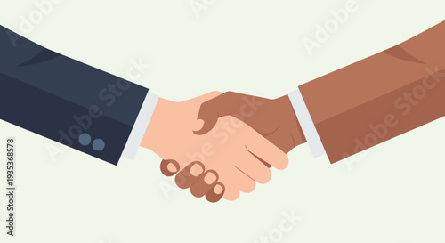 Two People Shaking Hands Illustration 1.