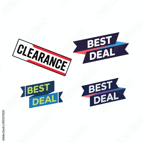 Clearance and Best Deal Sale Banners offer