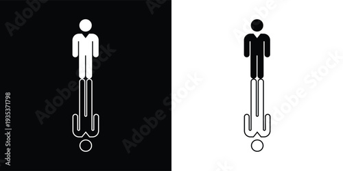 Introvert Personality and Solo Activity Icon