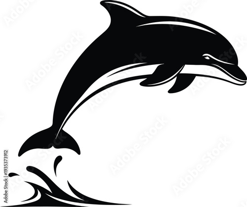 Vector dolphin icon
