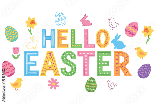 Christian Easter Easter typography, inspirational religious lettering