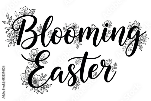 Christian Easter Easter typography, inspirational religious lettering