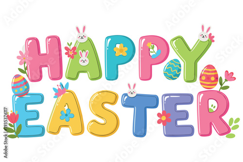 Christian Easter Easter typography, inspirational religious lettering