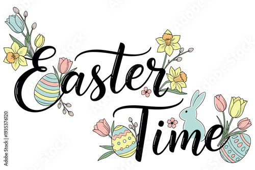 Christian Easter Easter typography, inspirational religious lettering
