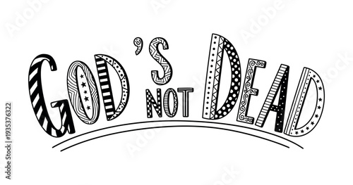 Christian Easter typography, inspirational religious lettering decorative vintage style