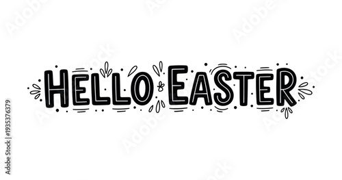 Christian Easter typography, inspirational religious lettering decorative vintage style