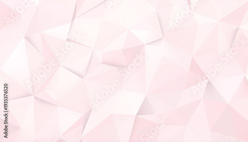 Pastel geometric abstract background polygon pattern texture soft pink minimal triangle lowpoly design modern clean light white smooth blur gentle delicate feminine elegant subtle gradient