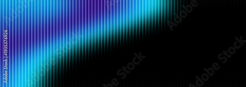 Photos Abstract digital visualization features vertical cyan and indigo light bars grad