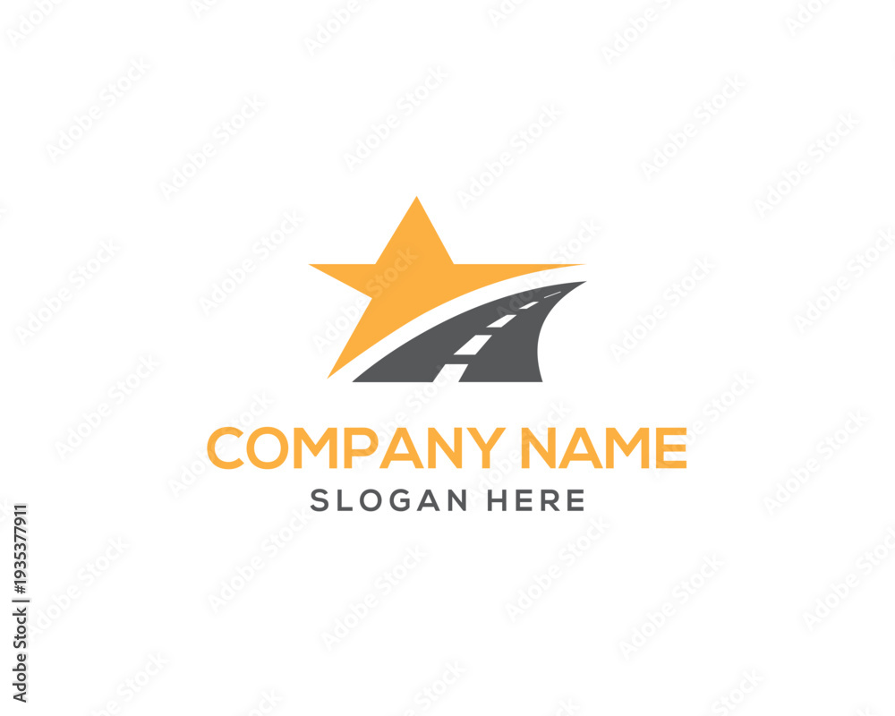 Obraz premium star logistic logo