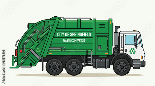 Green Waste Compactor Truck, City of Springfield