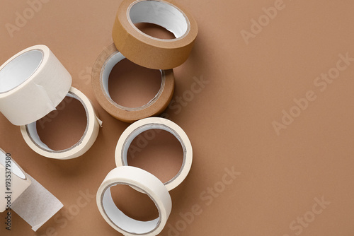 Many rolls of different mas...