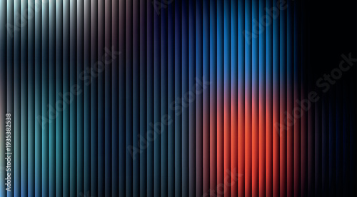 fractal glass gradient colorful wave blurred background,striped frosted surface, glass background Wavy glass texture