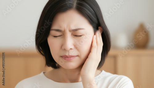 Wallpaper Mural 耳鳴りに悩む女性：突発性難聴やめまいの症状 Torontodigital.ca