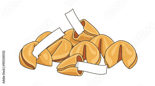 Fortune cookies contain paper slips with cheerful messages about luck, destiny, and the promise of new possibilities