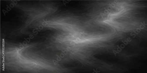 A dark design features blue mist and steam clouds moving in slow motion across a black smoke background to create a textured night storm backdrop