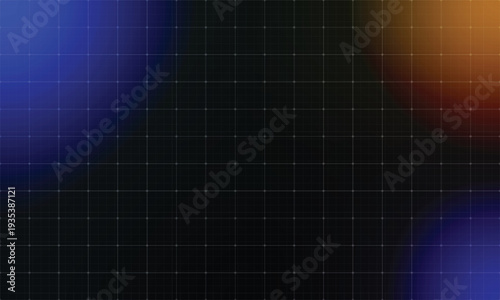 Foto Abstract Grid with Color Gradient: A captivating blend of geometric precision and artistic color