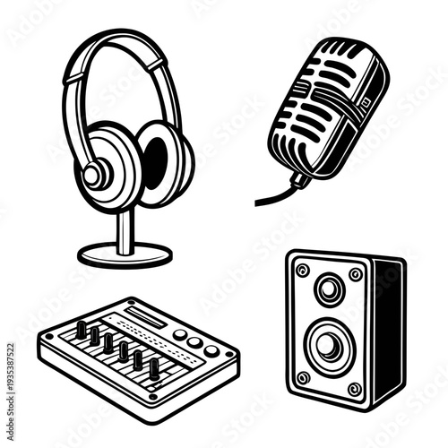Audio equipment for music production and recording